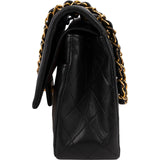 Chanel Quilted Lambskin 24K Gold Medium Double Flap Shoulder Bag