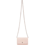 Chanel Quilted Caviar Leather Palladium Wallet On Chain Crossbody Bag