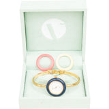 Gucci Gold Tone Bezel Bangle 1100L Women Watch