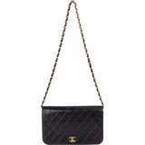 Chanel Quilted Lambskin 24K Gold Single Flap Shoulder Bag