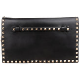 Valentino Garavani Calf Leather Rockstud Flat Clutch
