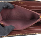 Chanel Quilted Caviar Leather CC Zippy Wallet