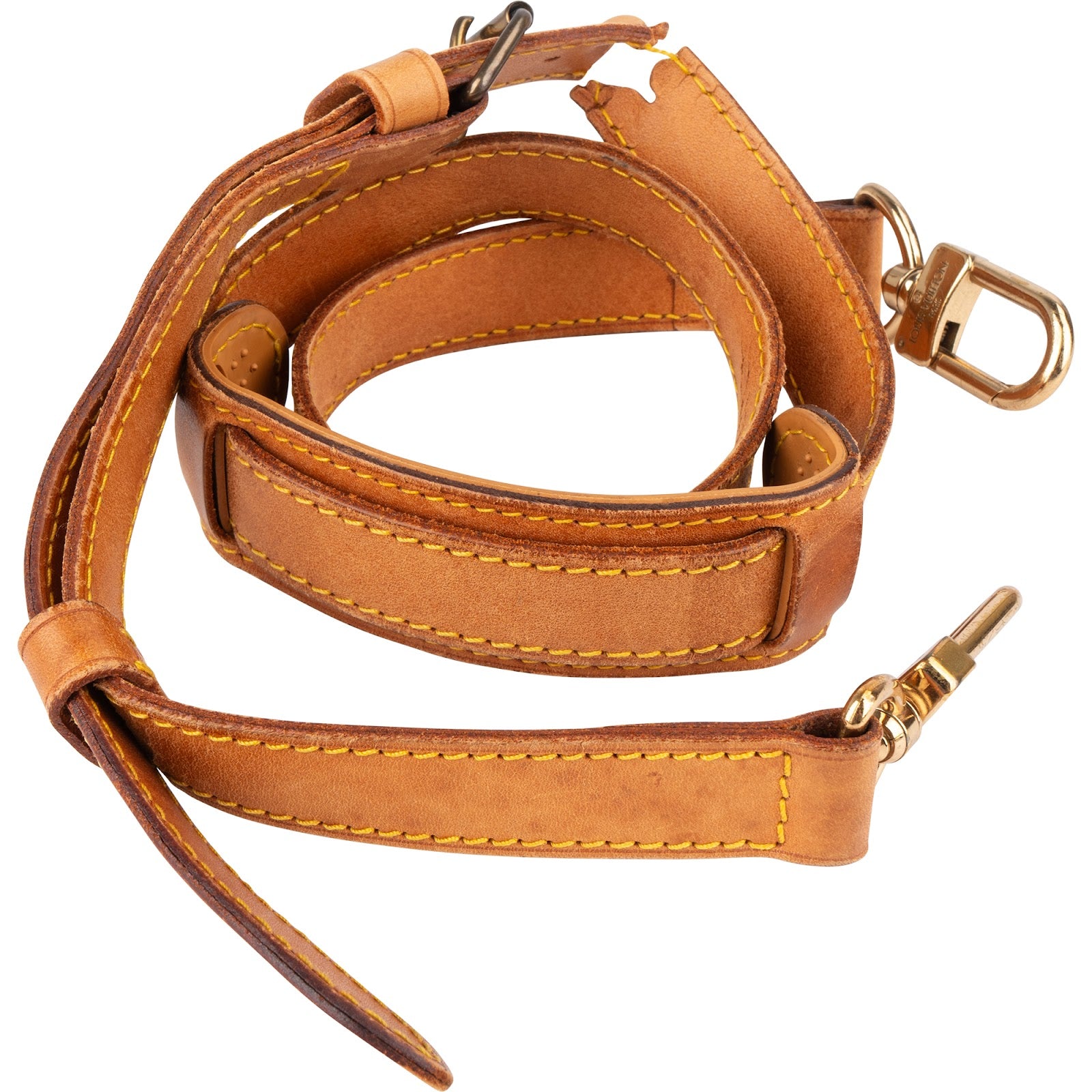 [🔄️B06 / F24] Louis Vuitton Canvas Monogram Vachetta Leather Adjustable Shoulder Strap Crossbody Bag - vintageandkickz