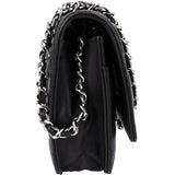 Chanel Quilted Caviar Leather Palladium Wallet On Chain Crossbody Bag
