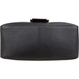 Fendi Black Leather Mamma Baguette Shoulder Bag