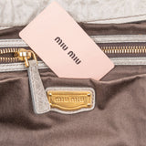Miu Miu Vitello Lux Leather Padlock Handbag