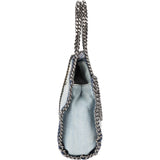 Stella McCartney Denim Floral Embroidered Falabella Tote Handbag