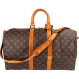 Louis Vuitton Monogram Canvas Keepall 45 Bandoulière Travel Bag