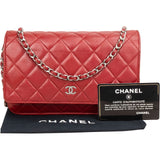 Chanel Quilted Lambskin Wallet On Chain Crossbody Bag
