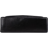 Chanel Navy Quilted Satin Top Bar 24K Gold Single Flap Small Crossbody Bag