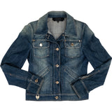 Gucci Blue Tom Ford Era Heart Lock Denim Jacket (IT40)