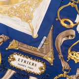 Hermès Etriers Silk Carre 90 Scarf Tuch