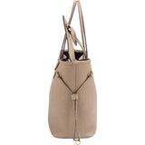 Louis Vuitton Taupe Monogram Empreinte Leather Neverfull MM Shoulder Bag