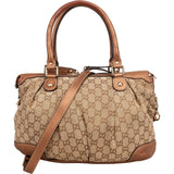 Gucci Monogram GG Canvas Sukey Satchel Handbag