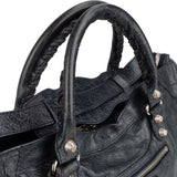 Balenciaga Dark Blue Leather City Handbag