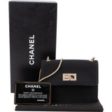 Chanel Black Grosgrain 2.55 Flap Mini Handbag