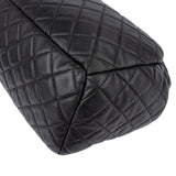 Chanel Quilted Lambskin Palladium CC Drawstring Bucket Handbag