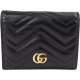 Gucci Chevron Leather GG Marmont Wallet