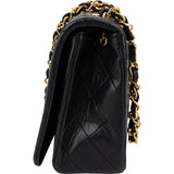 Chanel Quilted Lambskin 24K Gold Single Flap Crossbody Bag