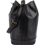 Louis Vuitton Noir Epi Leather Sac Noé Grande Shoulder Bag