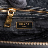 Prada Black Saffiano Leather Small Galleria Handbag