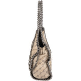 Stella McCartney Monogram Canvas Falabella Fold Over Tote Crossbody Handbag