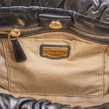 Miu Miu Vitello Lux Gathered Handbag