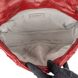Chanel Crinkled Lambskin Woven Stitch Single Flap Shoulder Bag