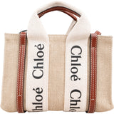 Chloé Mini Woody Canvas Tote Crossbody Handbag