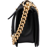 Chanel Quilted Lambskin Single Flap Medium Boy Crossbody Bag