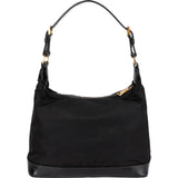 Prada Tessuto Saffiano Lux Leather Triangle Hobo Shoulder Bag