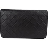 Chanel Quilted Lambskin 24K Gold Single Flap Shoulder Bag