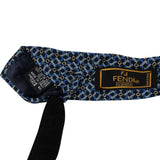 Fendi Geometric Pattern Silk Tie Krawatte