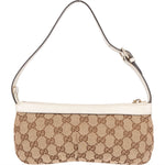 Gucci Monogram GG Canvas Charm Pochette Shoulder Bag - vintageandkickz