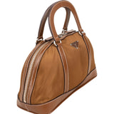 Prada Brown Tessuto Triangle Bauletto Small Handbag