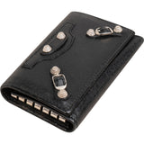 Balenciaga Black Leather Classic Key Holder