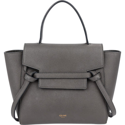 Celine Grained Leather Belt Nano Handbag
