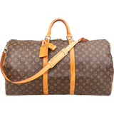 Louis Vuitton Monogram Canvas Keepall 60 Bandoulière Travel Bag