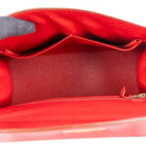 Hermès Rouge Epsom Leather Kelly Sellier 28 Handbag