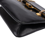 Gucci Black Leather Vintage Handbag