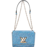 Louis Vuitton Blue Epi Leather Bicolor Twist Crossbody Bag