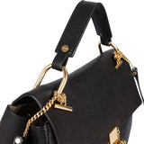 Chloé Black Grained Leather Drew Porte Epaule Crossbody Bag