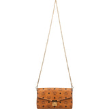 MCM Monogram Visetos Patricia Wallet on Chain Crossbody Bag