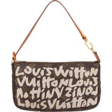 Louis Vuitton Monogram Canvas Limited Graffiti Pochette Accessoire Handbag