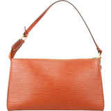 Louis Vuitton Cognac Epi Leather Pochette Accessoires Handbag