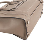 Céline Taupe Grained Calfskin Luggage Handbag