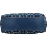 Coach Monogram Signature Denim Hobo Crossbody Bag