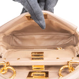 Fendi Leather Peekaboo Mini Handbag