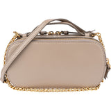Chloé Taupe Leather C Vanity Mini Crossbody Bag