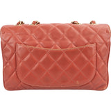 Chanel Quilted Lambskin Bicolor Diana Single Flap Crossbody Bag